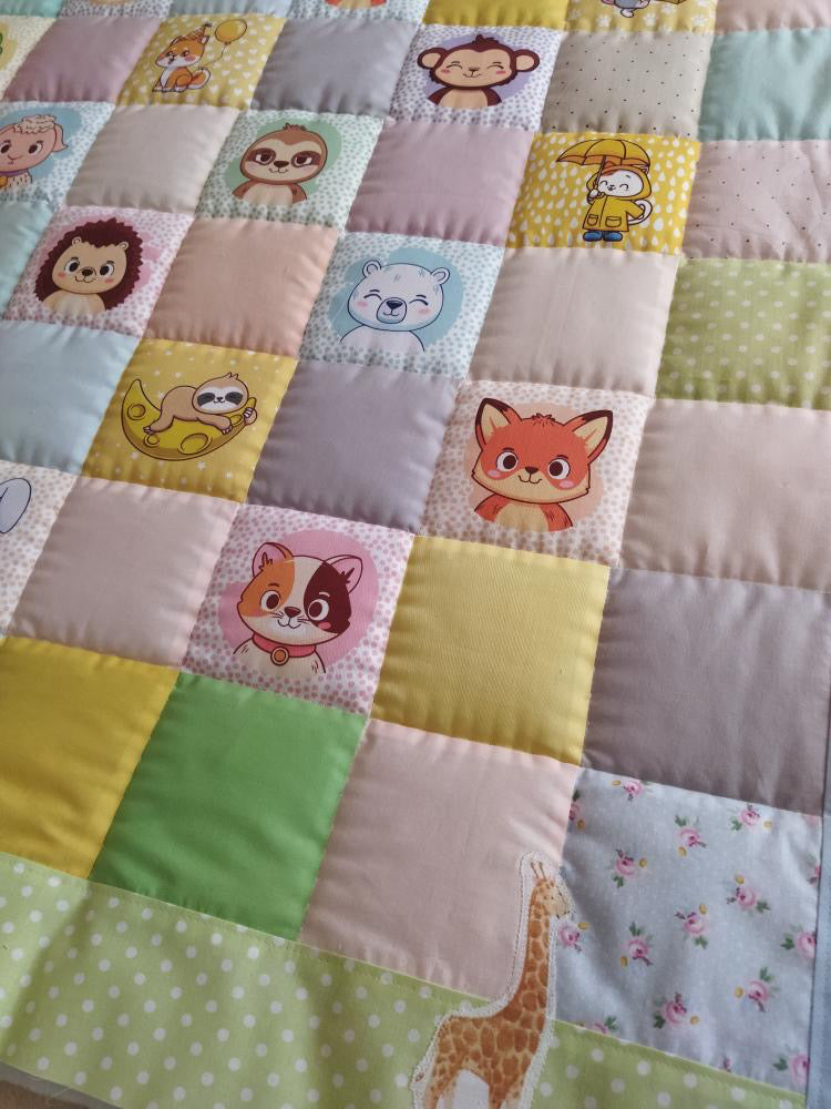 Checkerboard Patchwork Quilt Pattern