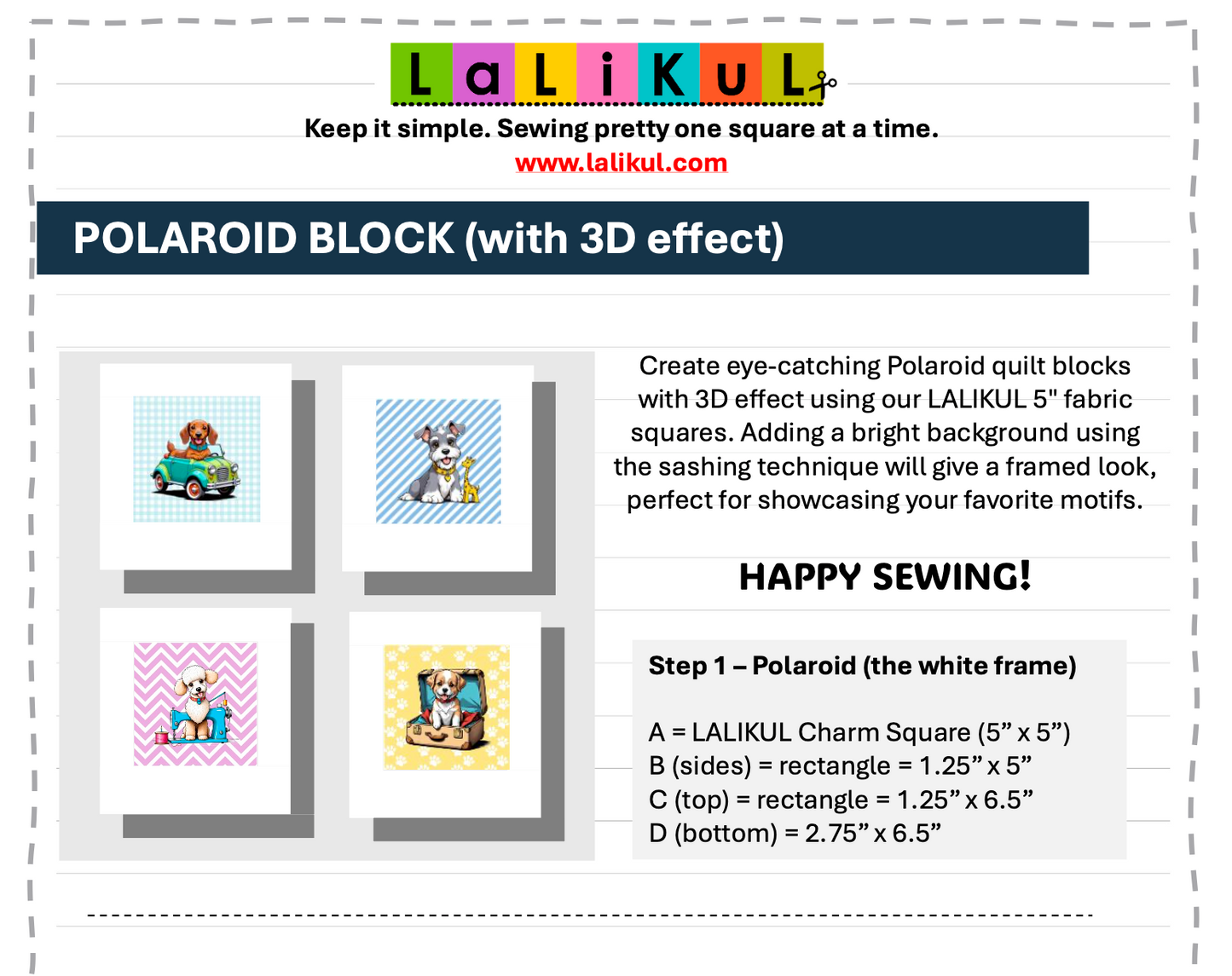 Polaroid Quilt Pattern