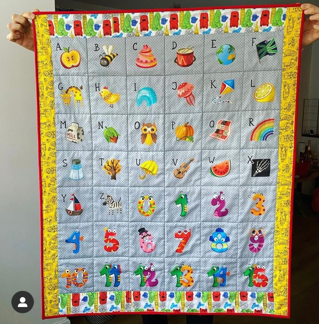Alphabet & Numbers Quilt - Therese