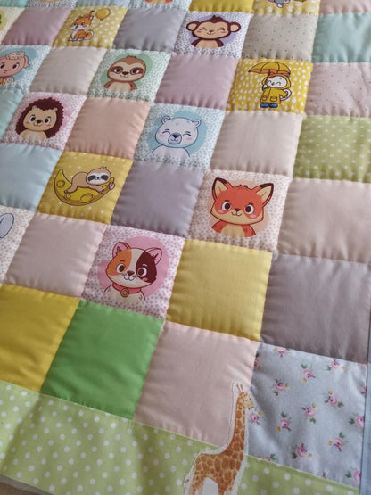 Checkerboard Patchwork Quilt Pattern