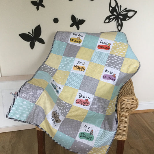 Checkerboard Patchwork Quilt Pattern