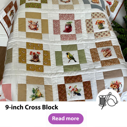 9-inch Cross Block Pattern