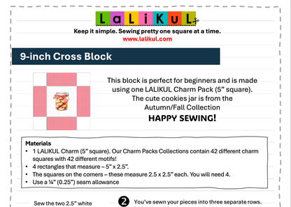 9-inch Cross Block Pattern