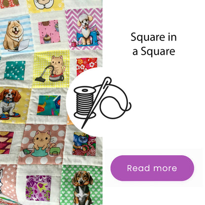 Square in a Square 5" Block Pattern