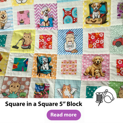 Square in a Square 5" Block Pattern